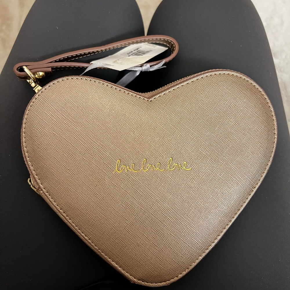 Katie Loxton Gold Heart Shaped Wristlet - Picture 3 of 10